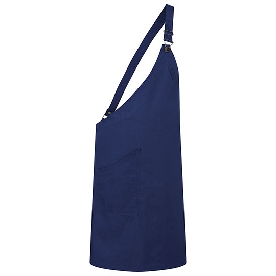 Fartuch Asymetryczny Tkanina Twill KY118 - Navy (ca. Pantone 533C)