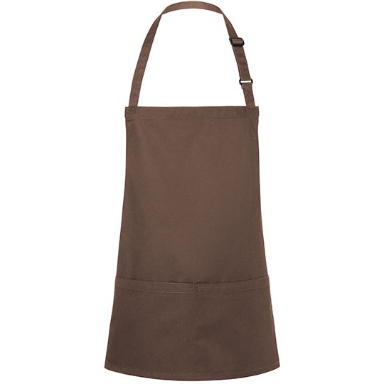 Fartuch Krotki Poliester Bawelna KY123 - Light Brown (ca. Pantone 438C)