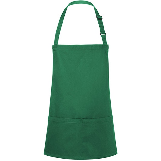 Fartuch Krotki Poliester Bawelna KY123 - Forest Green (ca. Pantone 554C)
