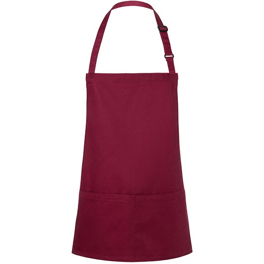 Fartuch Krotki Poliester Bawelna KY123 - Bordeaux (ca. Pantone 209C)