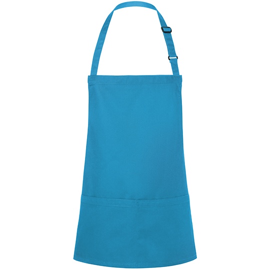 Fartuch Krotki Poliester Bawelna KY123 - Turquoise (ca. Pantone 639C)
