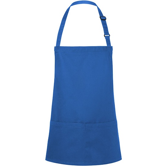 Fartuch Krotki Poliester Bawelna KY123 - Blue (ca. Pantone 7686C)