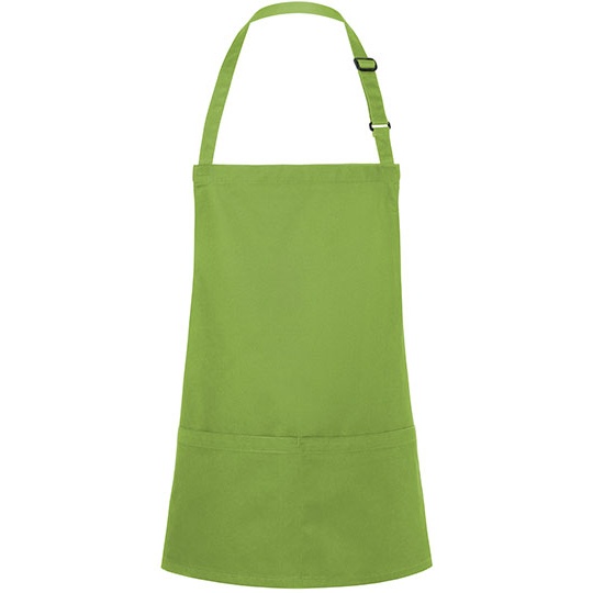 Fartuch Krotki Poliester Bawelna KY123 - Lime (ca. Pantone 4212C)