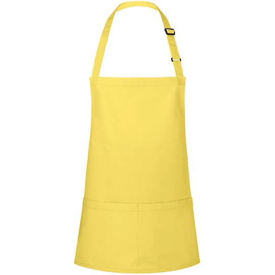 Fartuch Krotki Poliester Bawelna KY123 - Sun Yellow (ca. Pantone 127C)