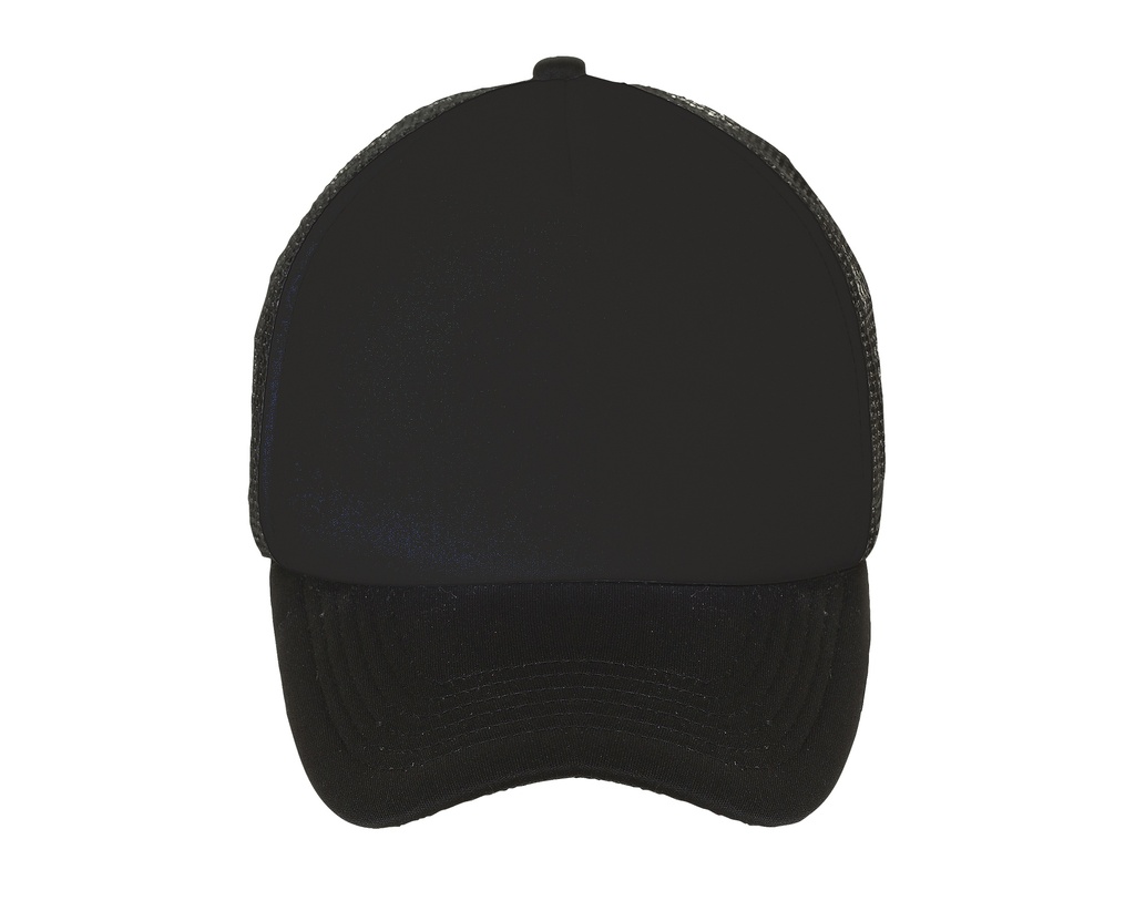 Czapka z piankowym panelem i siateczką - L01668 - Black