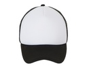 Czapka Trucker Poliestrowa Siateczka L01668 - White & Black