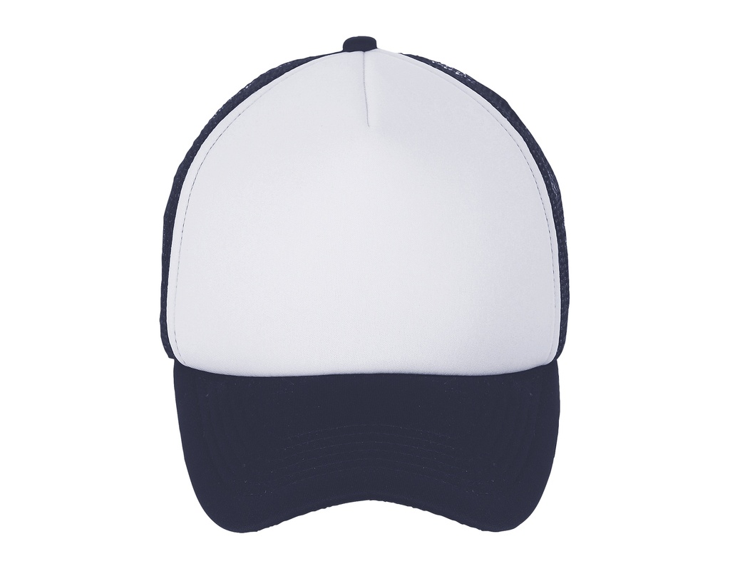 Czapka Trucker Poliestrowa Siateczka L01668 - White & French Navy