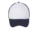 Czapka Trucker Poliestrowa Siateczka L01668 - White & French Navy