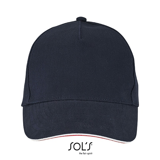 Czapka unisex trzykolorowa L02116 - French Navy