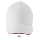 Czapka 5 Paneli Bawelniana Regulowana L02116 - White