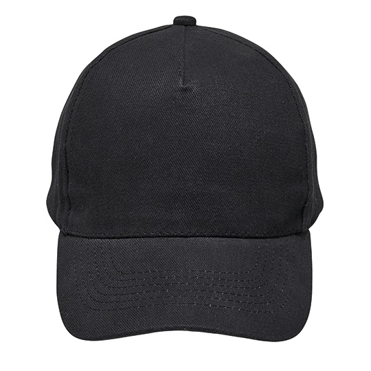 Czapka 5 Paneli Bawelniana Regulowana L02116 - Black