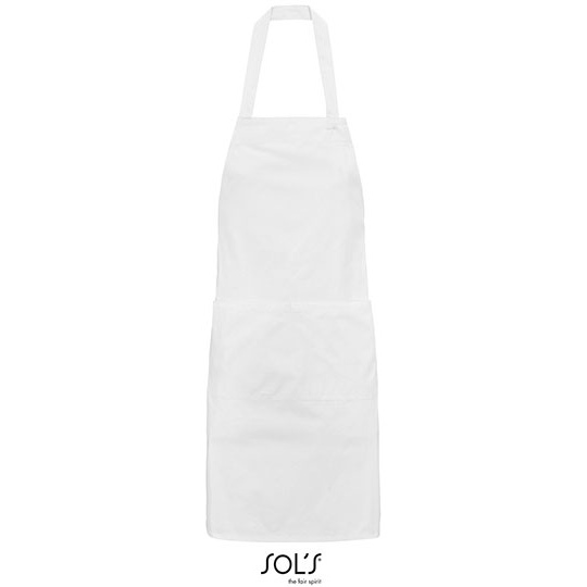 Fartuch Unisex Bawelna Organiczna L03569 - White