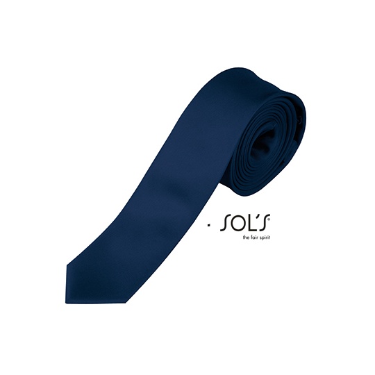 Krawat Slim L821 - French Navy