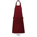 Fartuch Dlugi Poliester Bawelna L990 - Burgundy