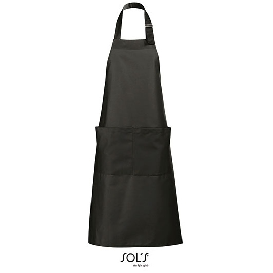 Fartuch Dlugi Poliester Bawelna L990 - Dark Grey (Solid)