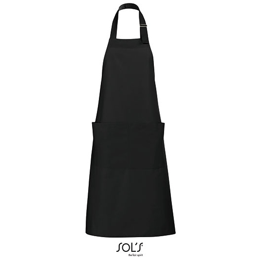 Fartuch Dlugi Poliester Bawelna L990 - Deep Black
