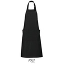 Fartuch Dlugi Poliester Bawelna L990 - Deep Black