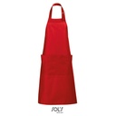 Fartuch Dlugi Poliester Bawelna L990 - Red