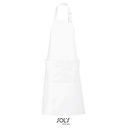 Fartuch Dlugi Poliester Bawelna L990 - White
