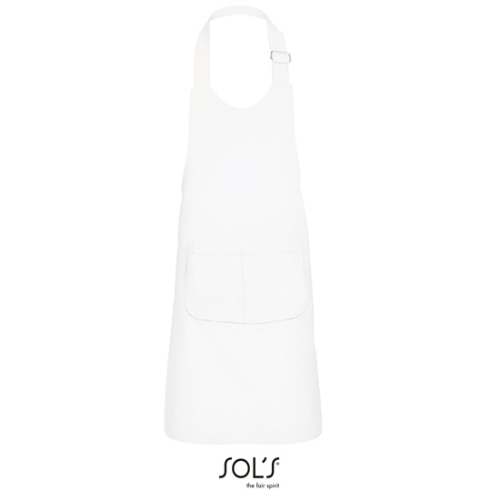 Fartuch Dzieciecy Mieszanka Poliestrowo Bawelniana L990K - White