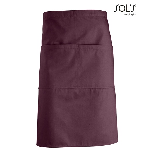 Fartuch Sredni Poliester Bawelna L995 - Burgundy