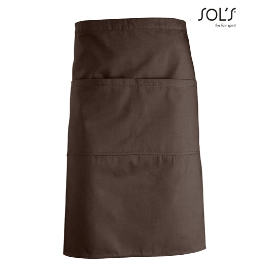 Fartuch Średni Poliester Bawełna L995 - Chocolate