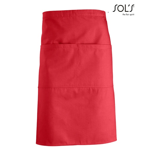 Fartuch Sredni Poliester Bawelna L995 - Red