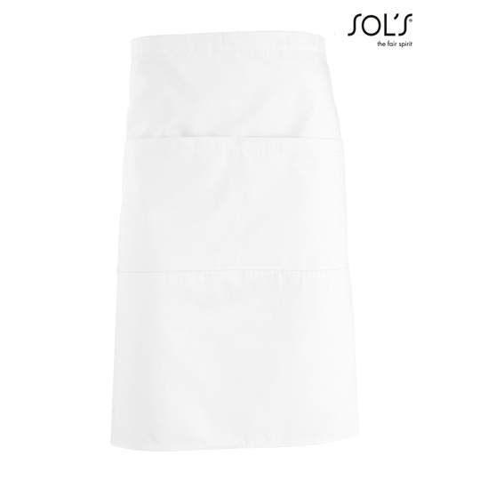 Fartuch Sredni Poliester Bawelna L995 - White