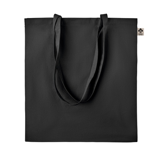 Torba Bawelniana Organiczna Dlugie Uchwyty LB04091 - Black