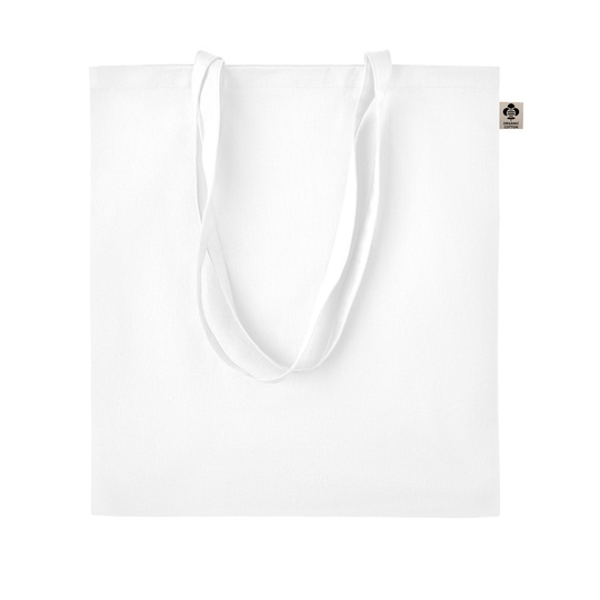 Torba Bawelniana Organiczna Dlugie Uchwyty LB04091 - White