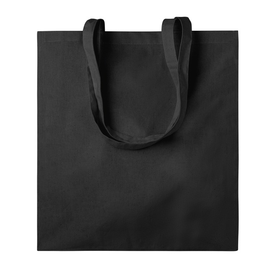 Torba na zakupy Klasyczna Bawelniana z Dlugimi Uchwytami LB04100 - Black