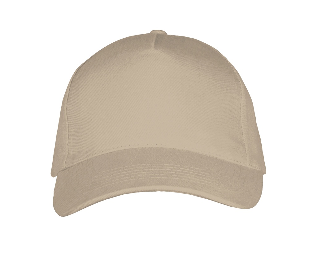 Czapka Pieciopanelowa Bawelniana LC00594 - Beige