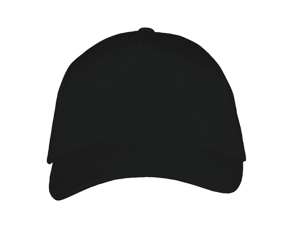 Czapka Pieciopanelowa Bawelniana LC00594 - Black