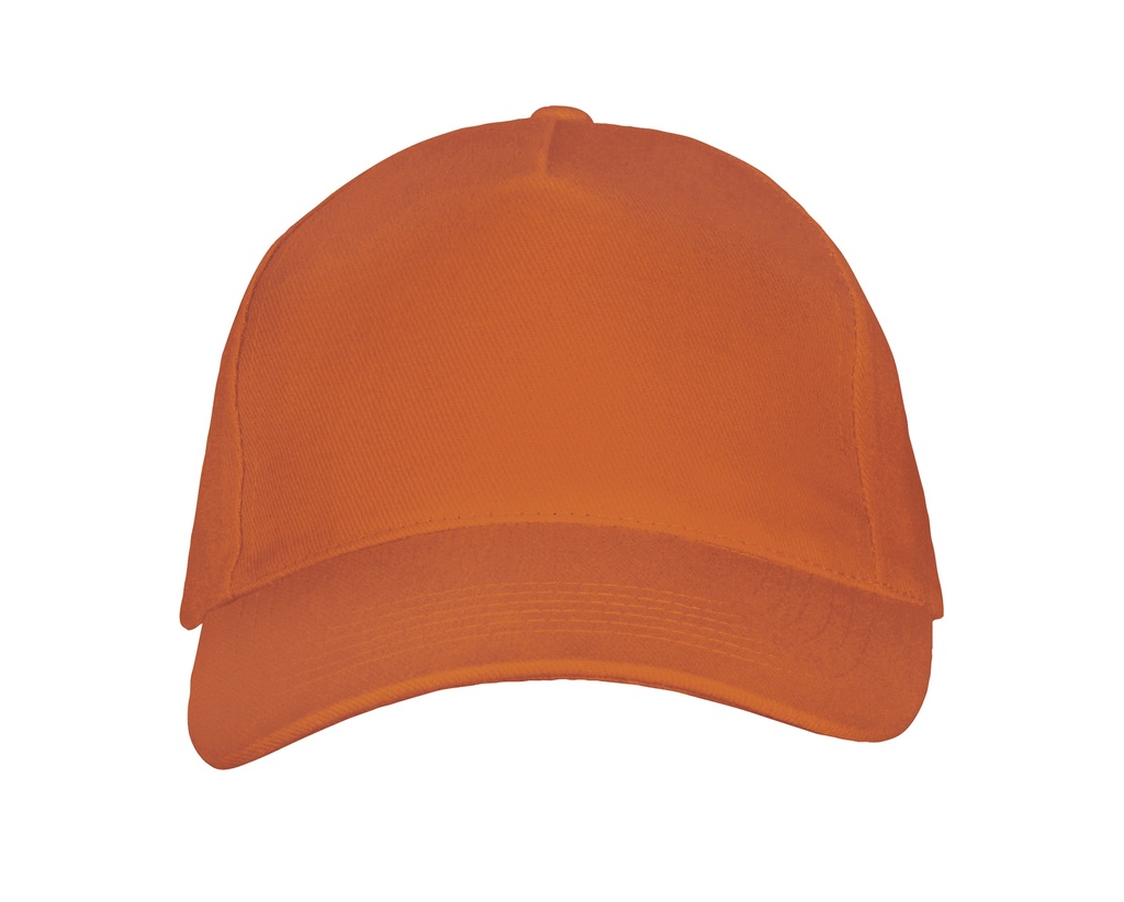 Czapka Pieciopanelowa Bawelniana LC00594 - Orange