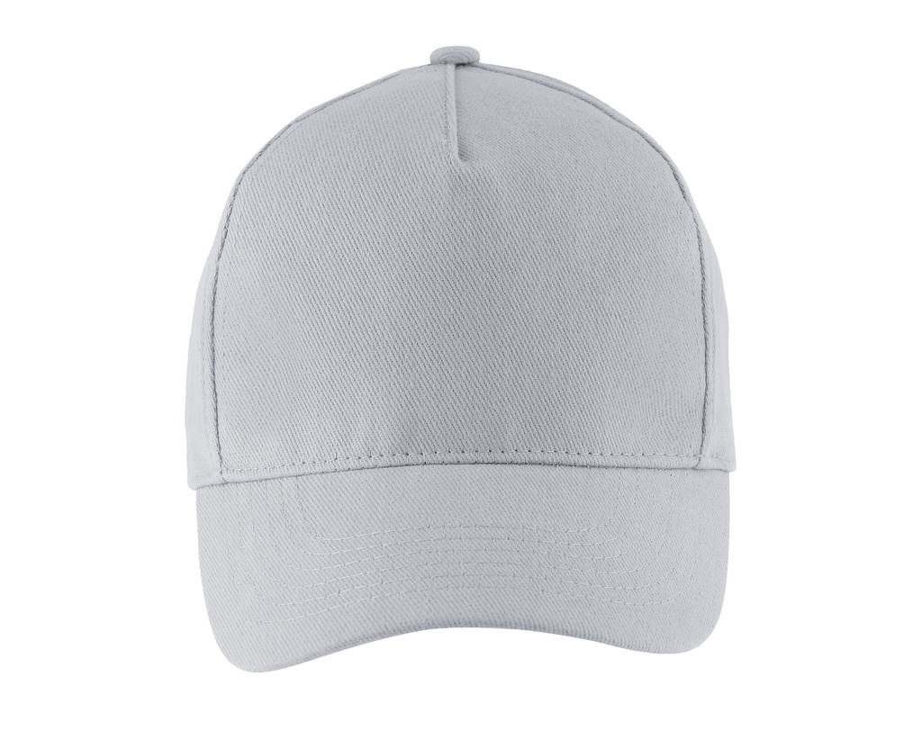 Czapka Pieciopanelowa Bawelniana LC00594 - Pure Grey