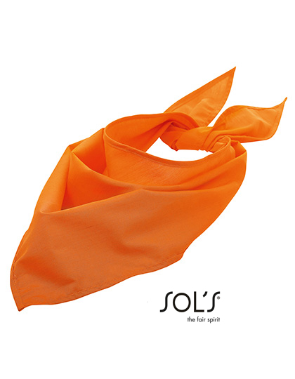 Bandana Trojkatna Mieszanka Poliester Bawelna LC01198 - Orange