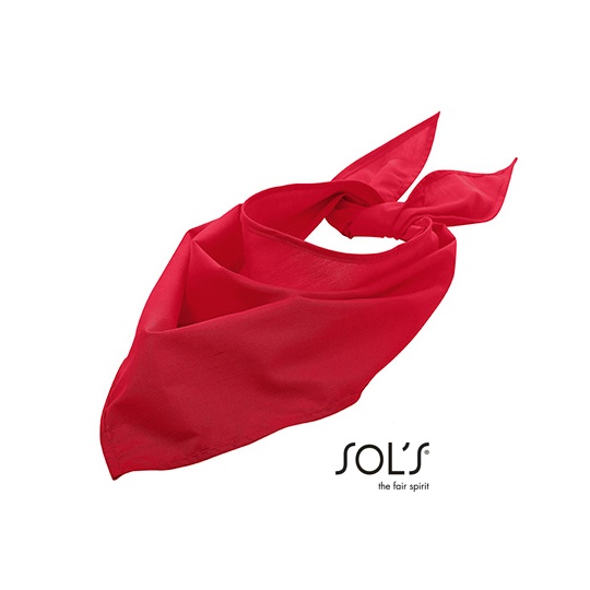 Bandana Trójkątna Mieszanka Poliester Bawełna LC01198 - Red