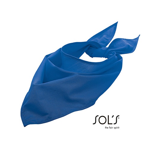 Bandana Trojkatna Mieszanka Poliester Bawelna LC01198 - Royal Blue 241