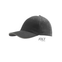 Czapka 6-panelowa Bawelniana LC88100 - Dark Grey (Solid) & Light Grey (Solid)