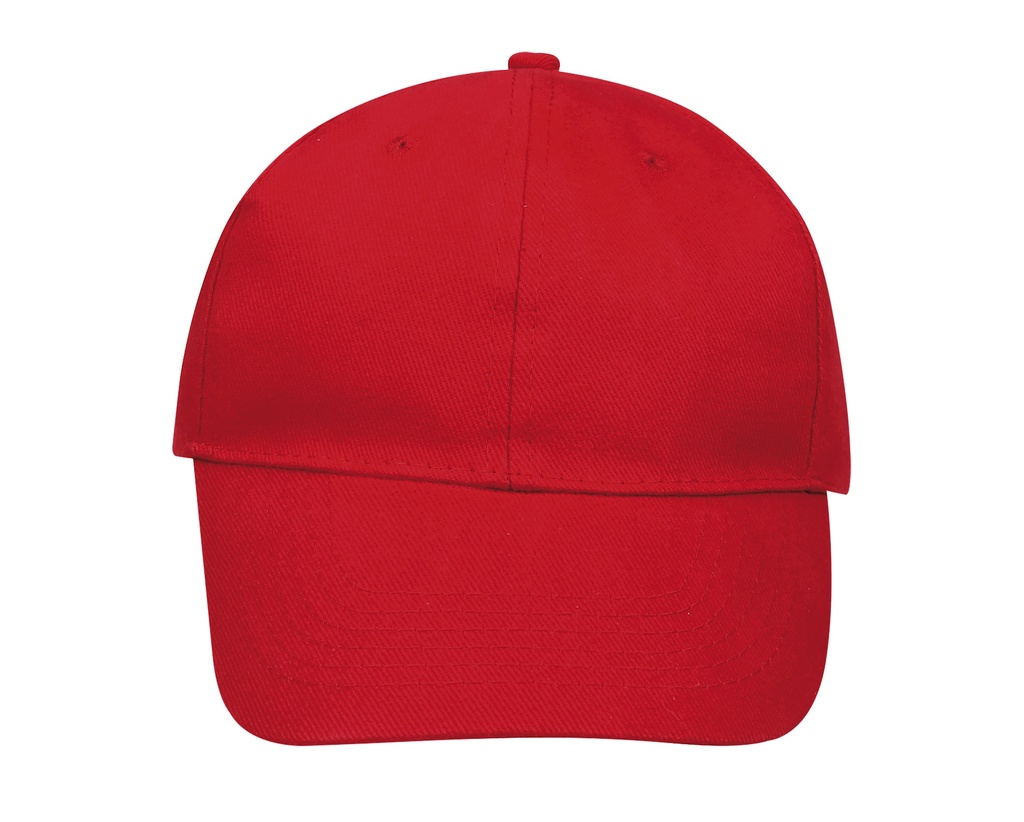 Czapka 6-panelowa Bawelniana LC88100 - Red