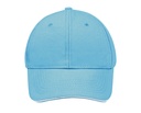 Czapka 6-panelowa Bawelniana LC88100 - Turquoise & White