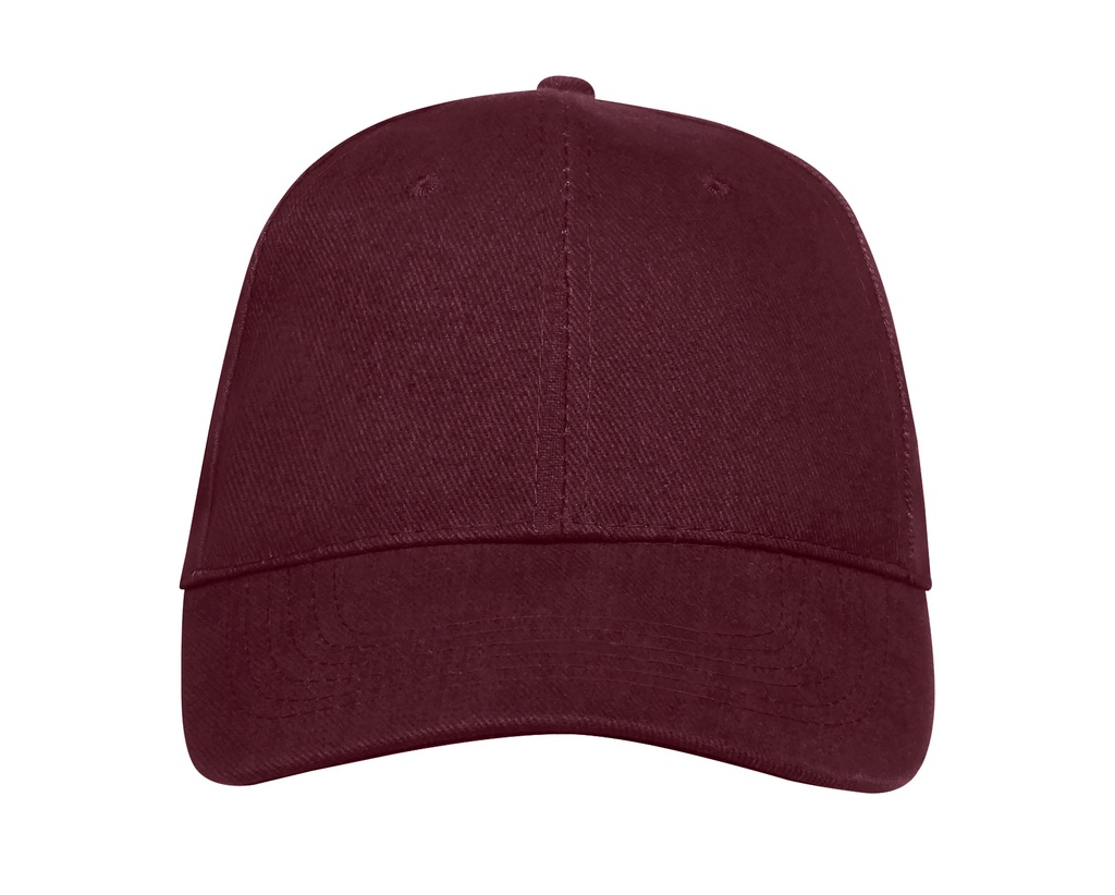 Czapka 6-panelowa Bawełniana LC88100 - Burgundy