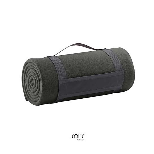 Koc polarowy w krate LC88105 - Charcoal Grey (Solid)