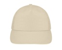 Czapka 5-panelowa Lekka Bawelniana LC88110 - Beige & White