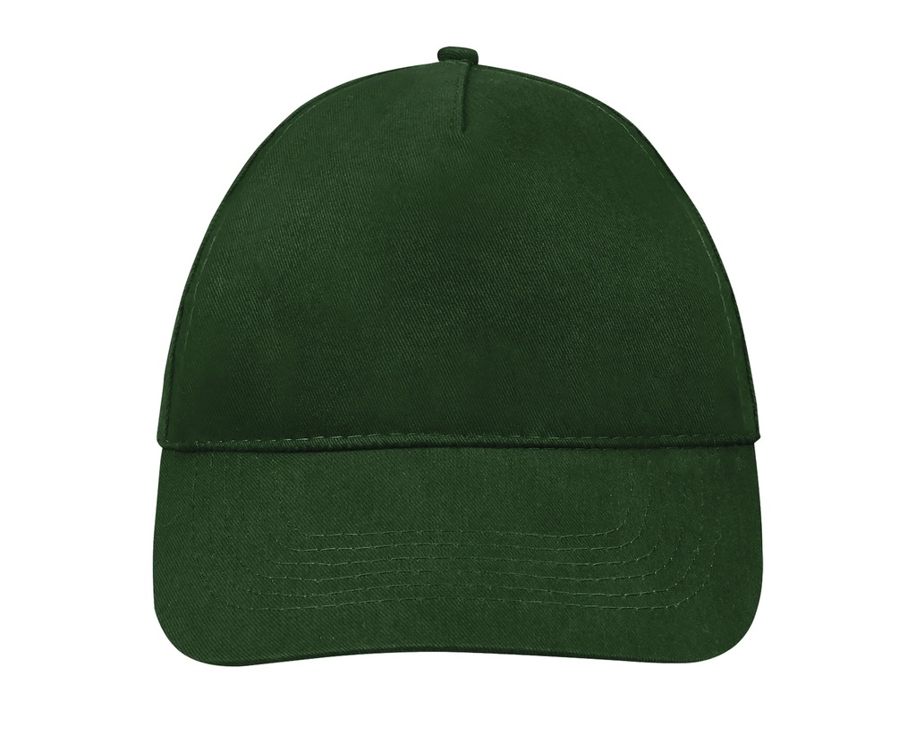 Czapka 5-panelowa Lekka Bawelniana LC88110 - Bottle Green