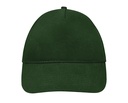 Czapka 5-panelowa Lekka Bawelniana LC88110 - Bottle Green