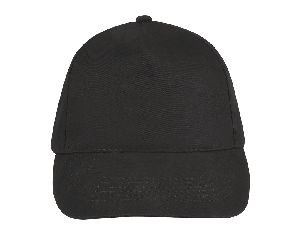 Czapka 5-panelowa Lekka Bawełniana LC88110 - Dark Grey (Solid)