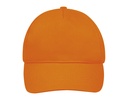 Czapka bawełniana z regulacją LC88110 - Orange