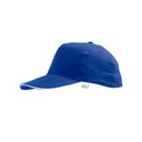 Czapka 5-panelowa Lekka Bawelniana LC88110 - Royal Blue 241 & White