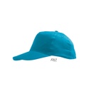 Czapka Dziecieca 5-panelowa Bawelniana LC88111 - Aqua